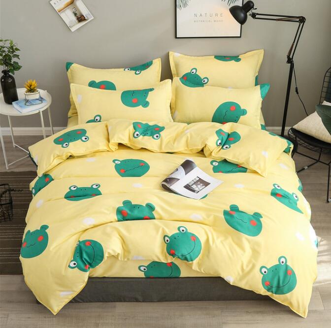 3D Frog Head 13082 Bed Pillowcases Quilt