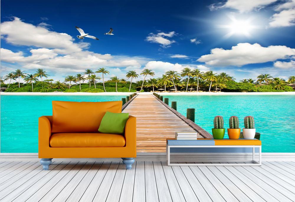 Island Wooden Bridge 3 Wallpaper AJ Wallpaper