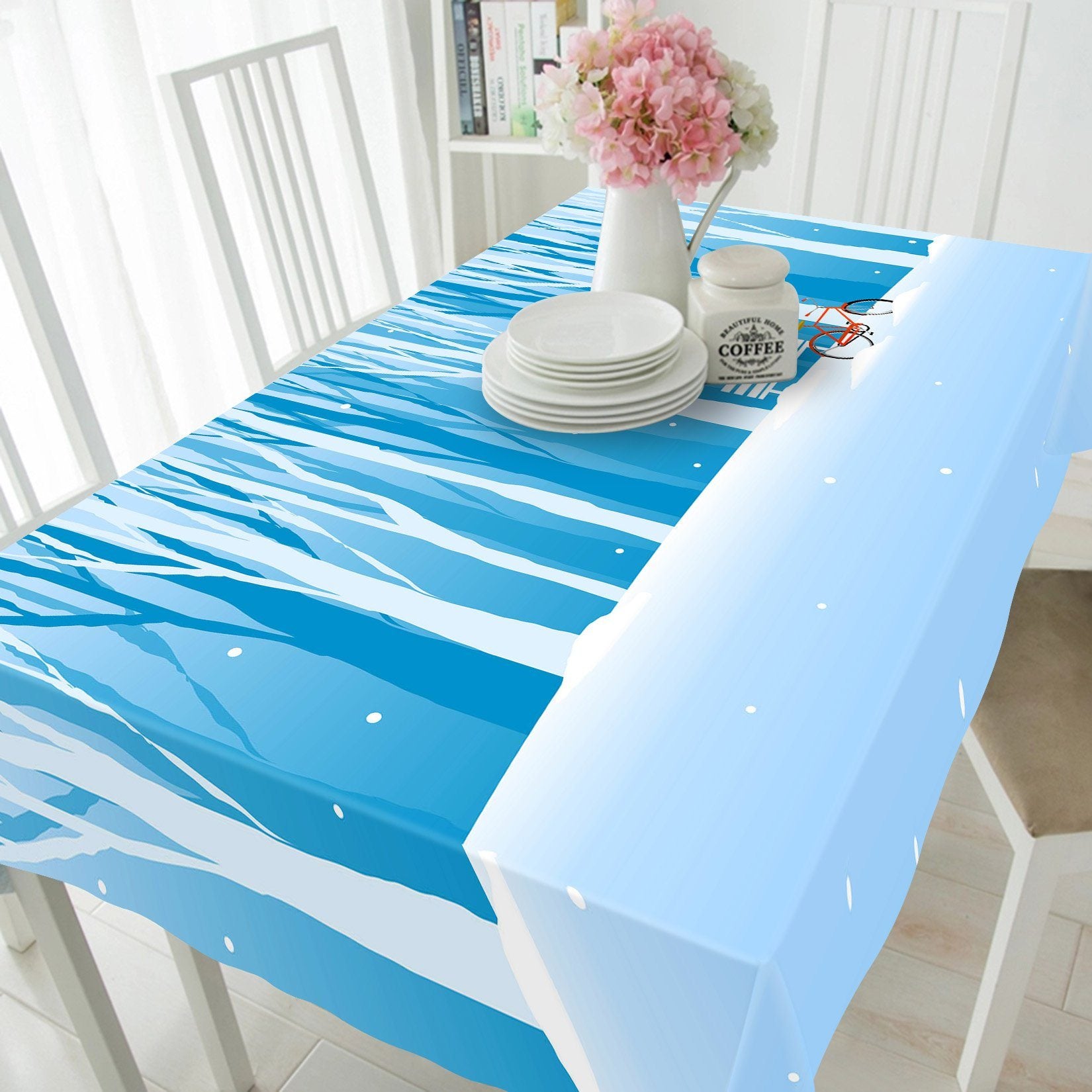 3D Snowing Field Pattern 247 Tablecloths Wallpaper AJ Wallpaper