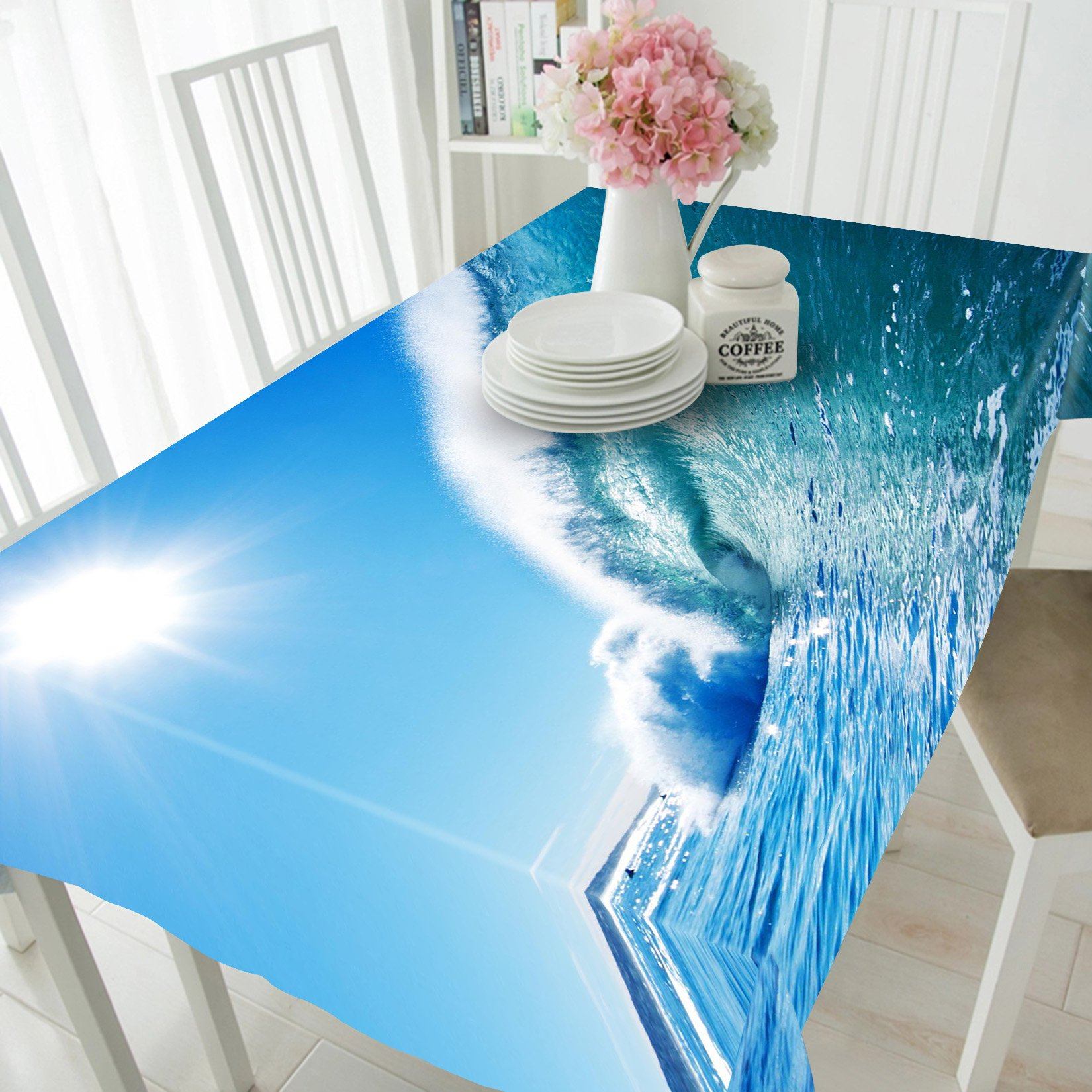 3D Sea Hugh Wave 841 Tablecloths Wallpaper AJ Wallpaper