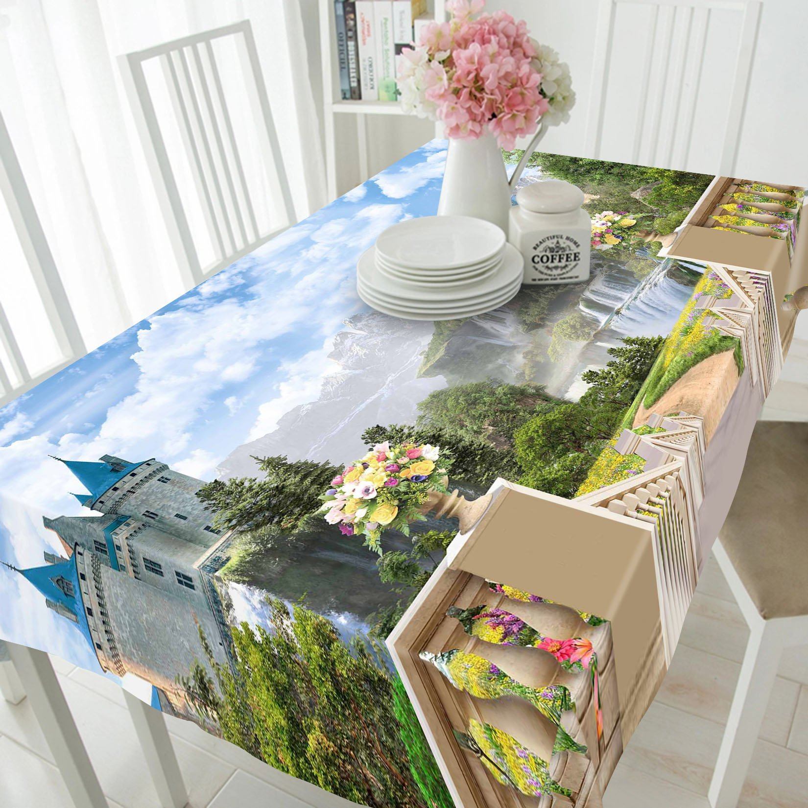3D Castle Scenery 627 Tablecloths Wallpaper AJ Wallpaper