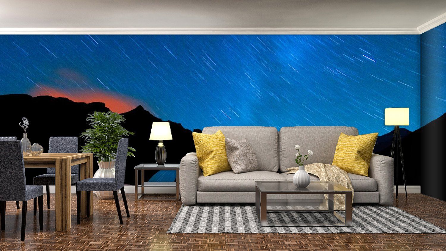 Meteor shower In Night Sky 922 Wallpaper AJ Wallpaper 1