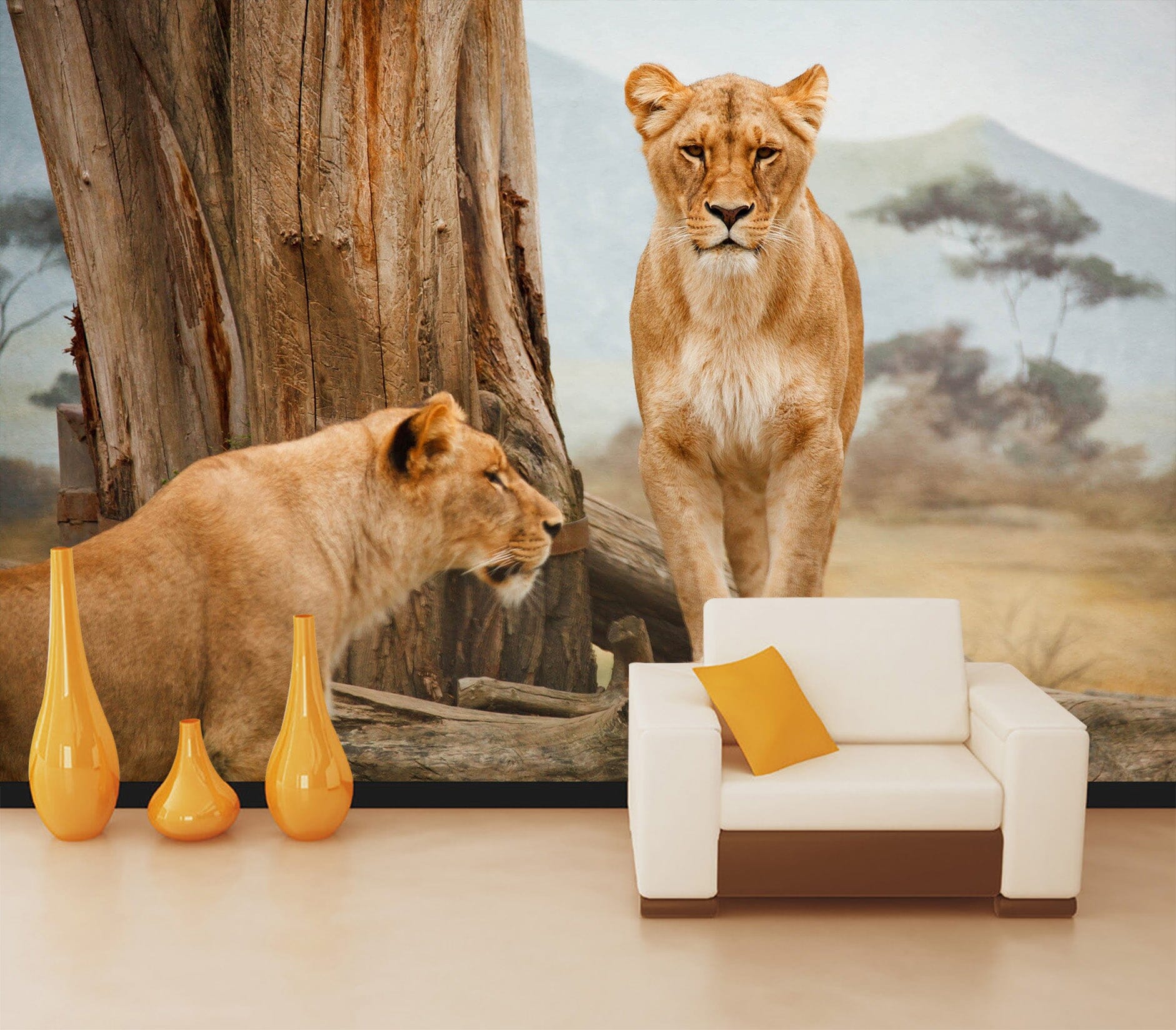 3D Prairie Tiger 1044 Wall Murals Wallpaper AJ Wallpaper 2