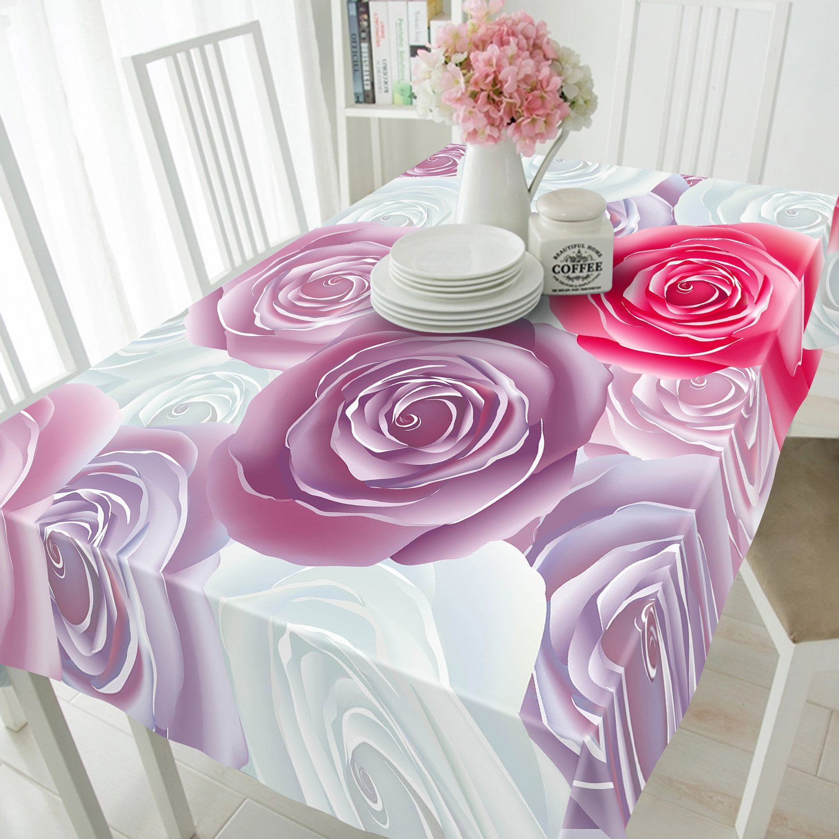 3D Flower Pattern 274 Tablecloths Wallpaper AJ Wallpaper