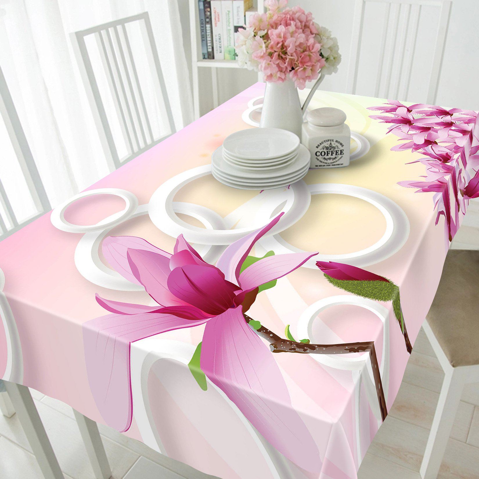 3D Pretty Flowers 98 Tablecloths Wallpaper AJ Wallpaper