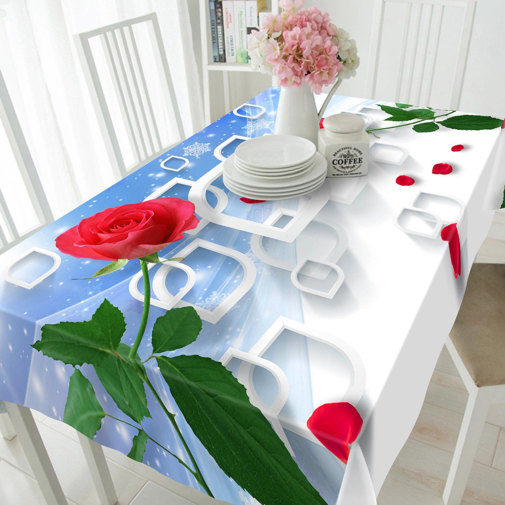 3D Roses And Pattern 139 Tablecloths Wallpaper AJ Wallpaper