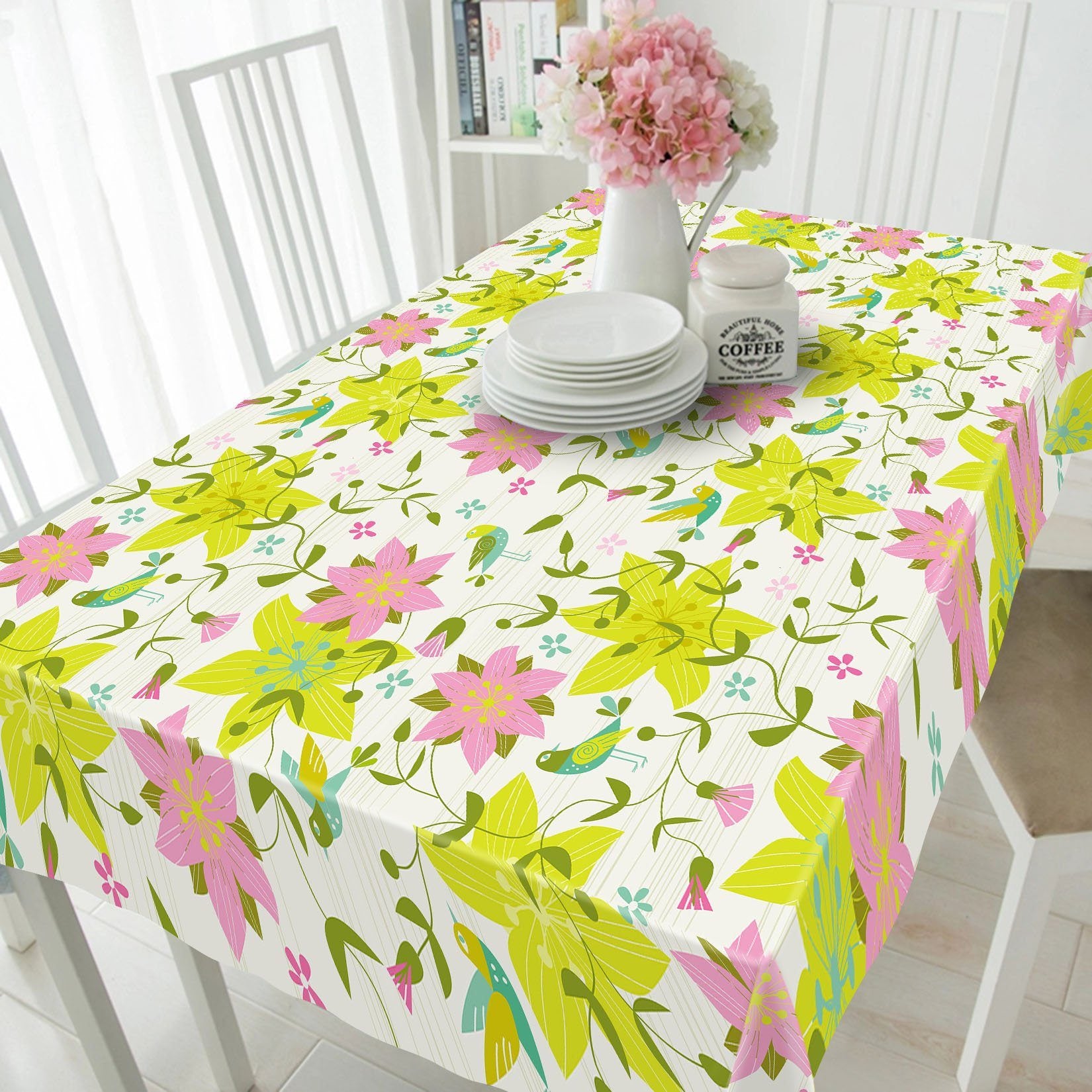 3D Flowers Birds Pattern 261 Tablecloths Wallpaper AJ Wallpaper