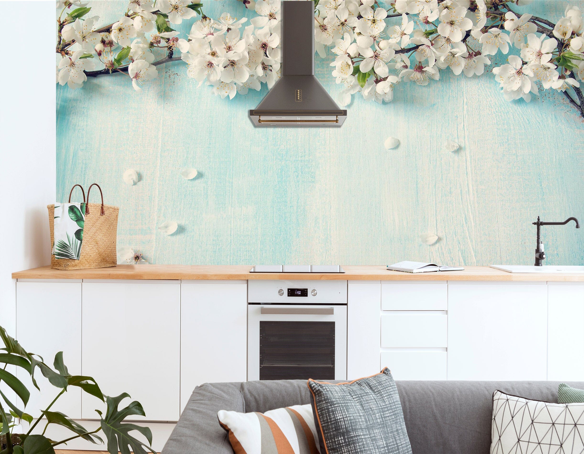 3D Wooden Board Flowers 1421 Wall Murals Wallpaper AJ Wallpaper 2