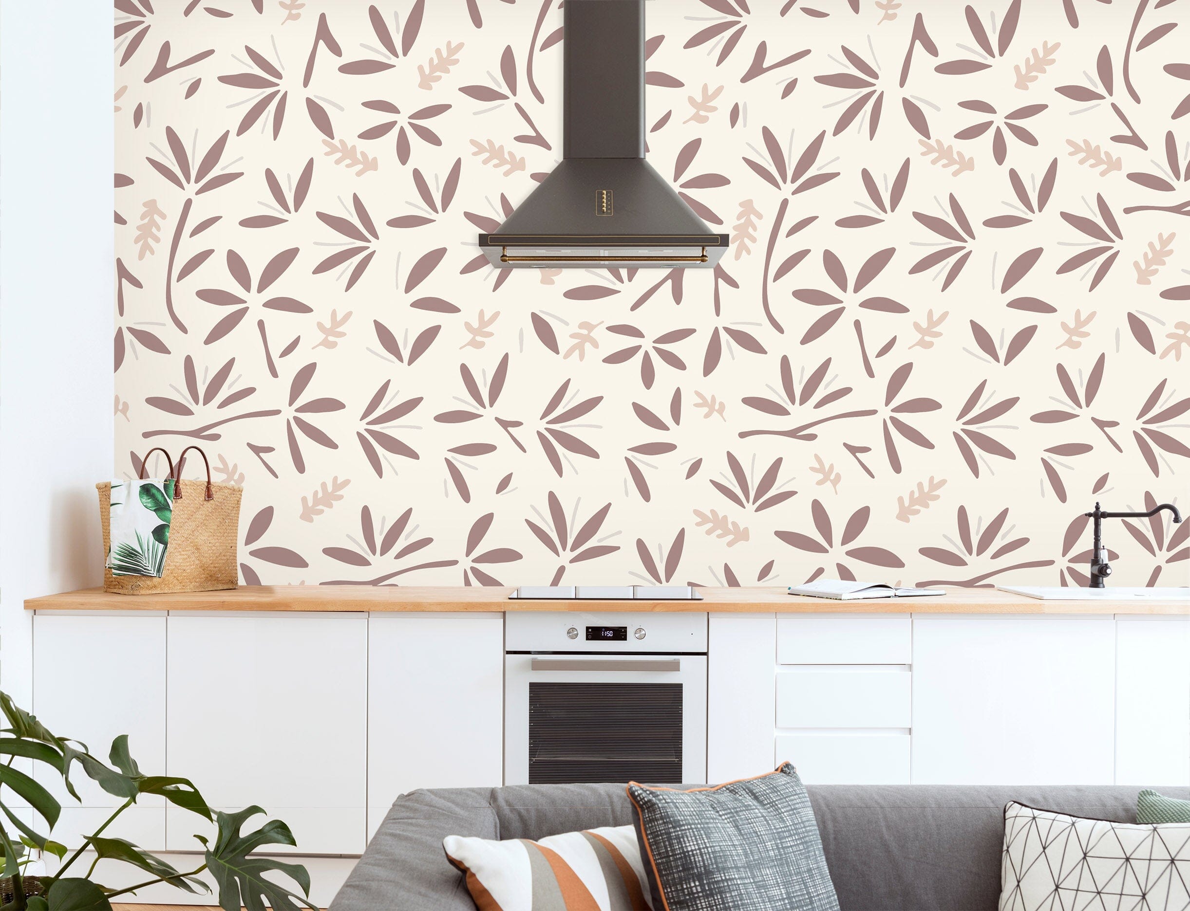 3D Small Leaves 1405 Jillian Helvey Wall Mural Wall Murals Wallpaper AJ Wallpaper 2