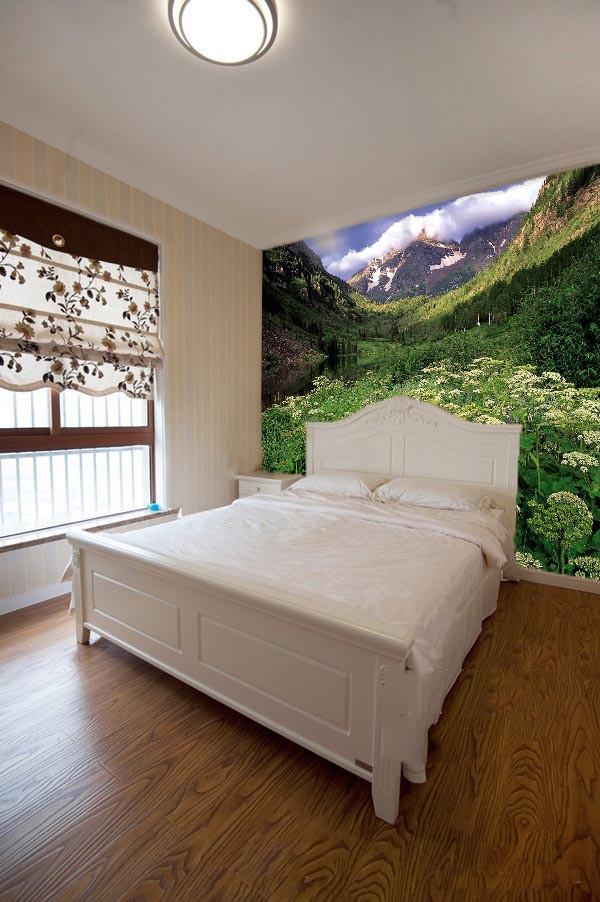 Mountains Wildflowers Wallpaper AJ Wallpaper