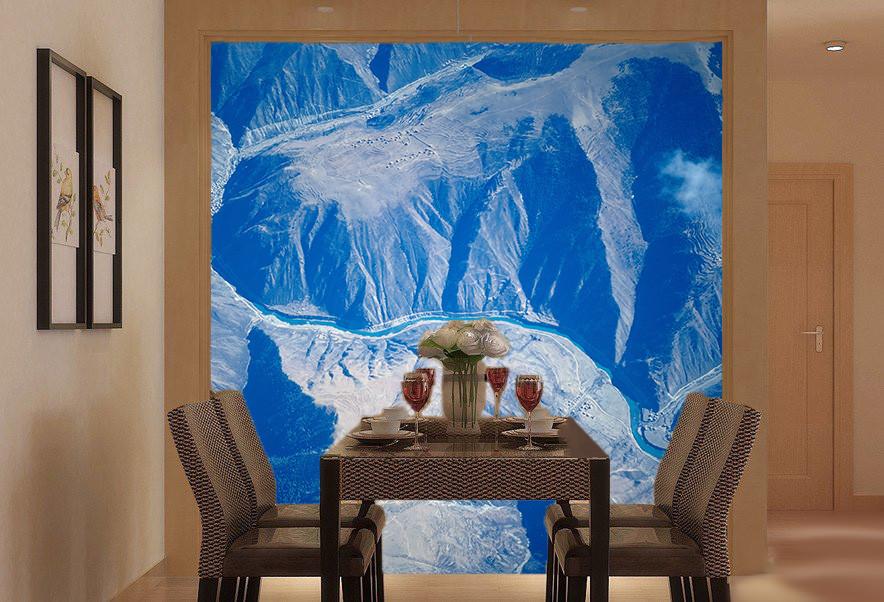 Grand Mountains Winding River Wallpaper AJ Wallpaper