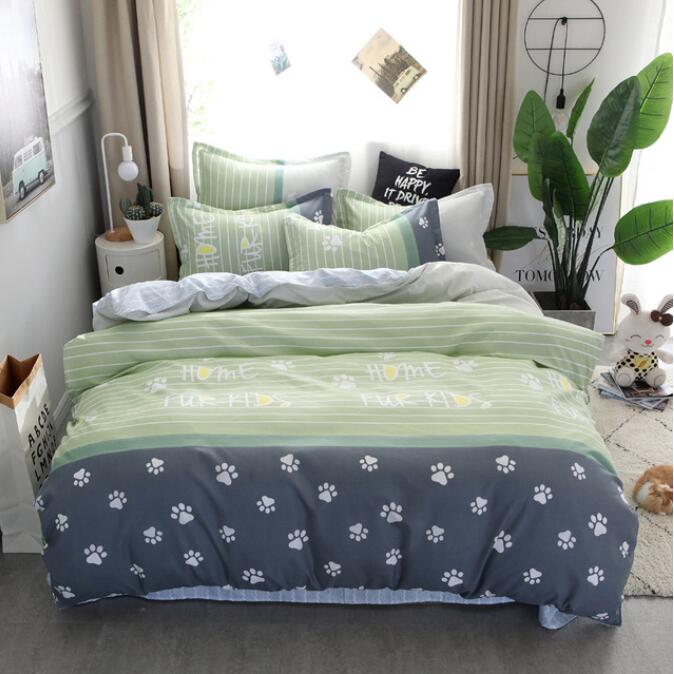 3D Dog Footprints 13083 Bed Pillowcases Quilt