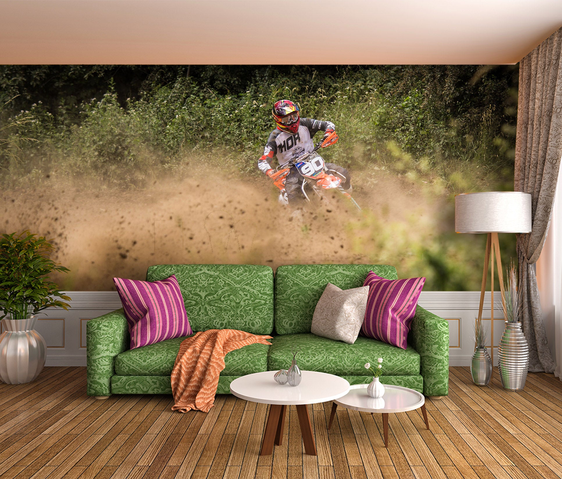 3D Mud Racing 188 Vehicle Wall Murals