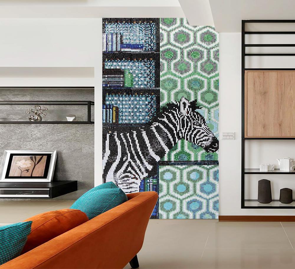 3D Embroidered Zebra 506 Wallpaper AJ Wallpaper