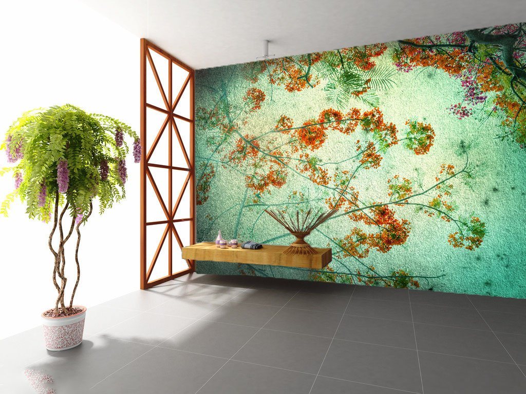 3D Small Flowers 159 Wallpaper AJ Wallpaper