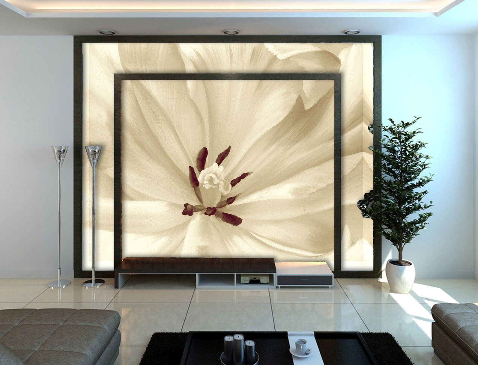 Pure Gardenia Wallpaper AJ Wallpaper 2