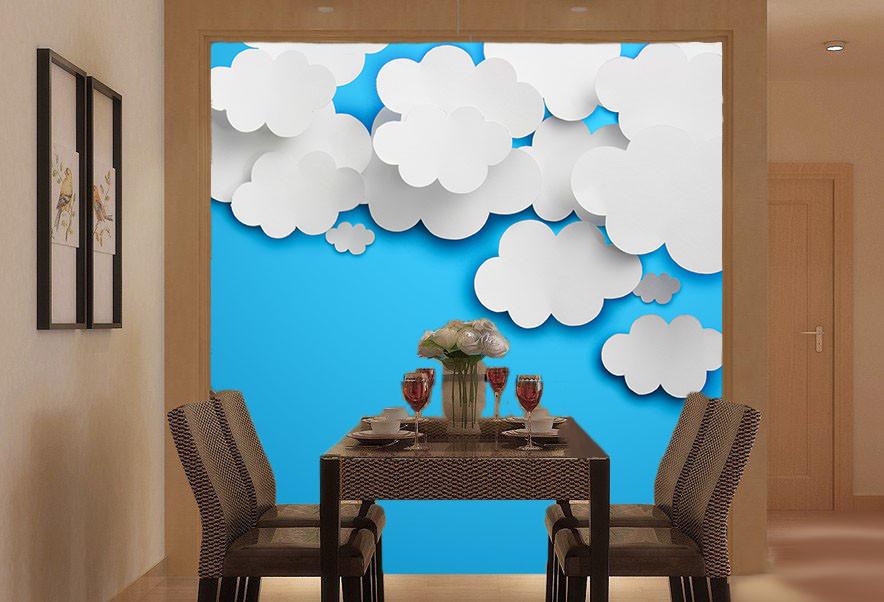 White Clouds Wallpaper AJ Wallpaper