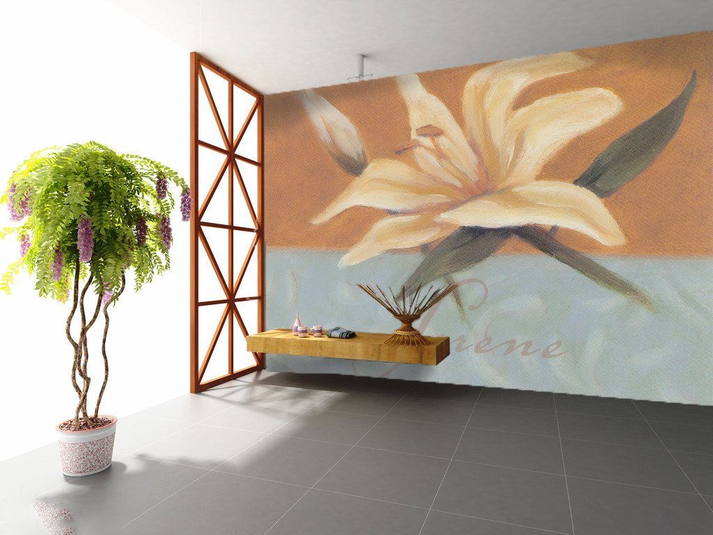 Lilies Wallpaper AJ Wallpaper