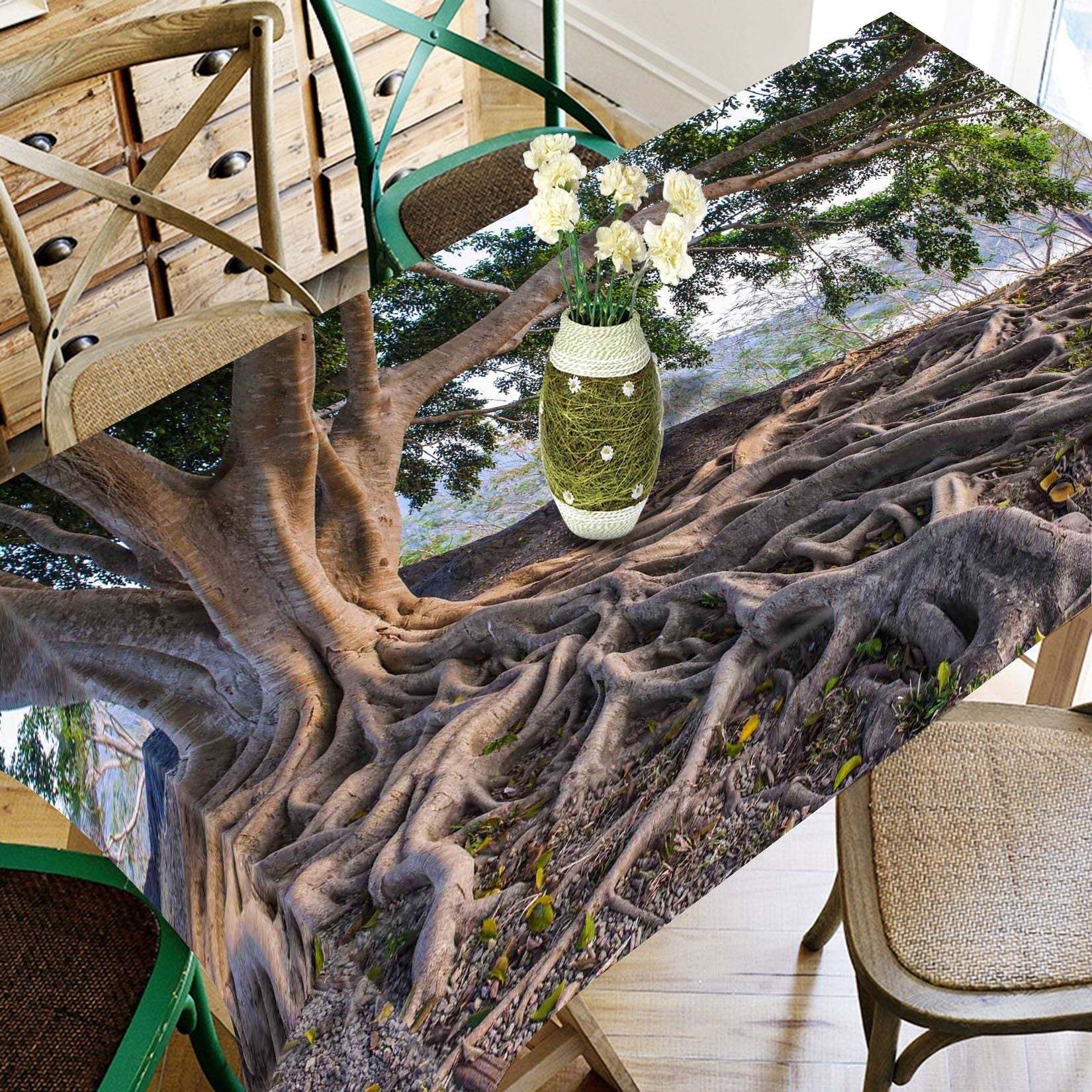 3D Tree Strong Roots 805 Tablecloths Wallpaper AJ Wallpaper