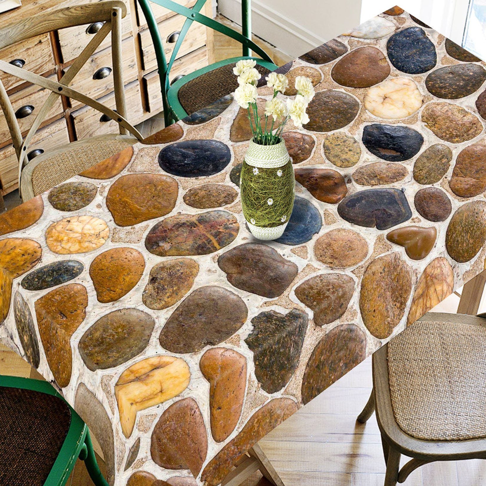 3D Stones Ground 763 Tablecloths Wallpaper AJ Wallpaper