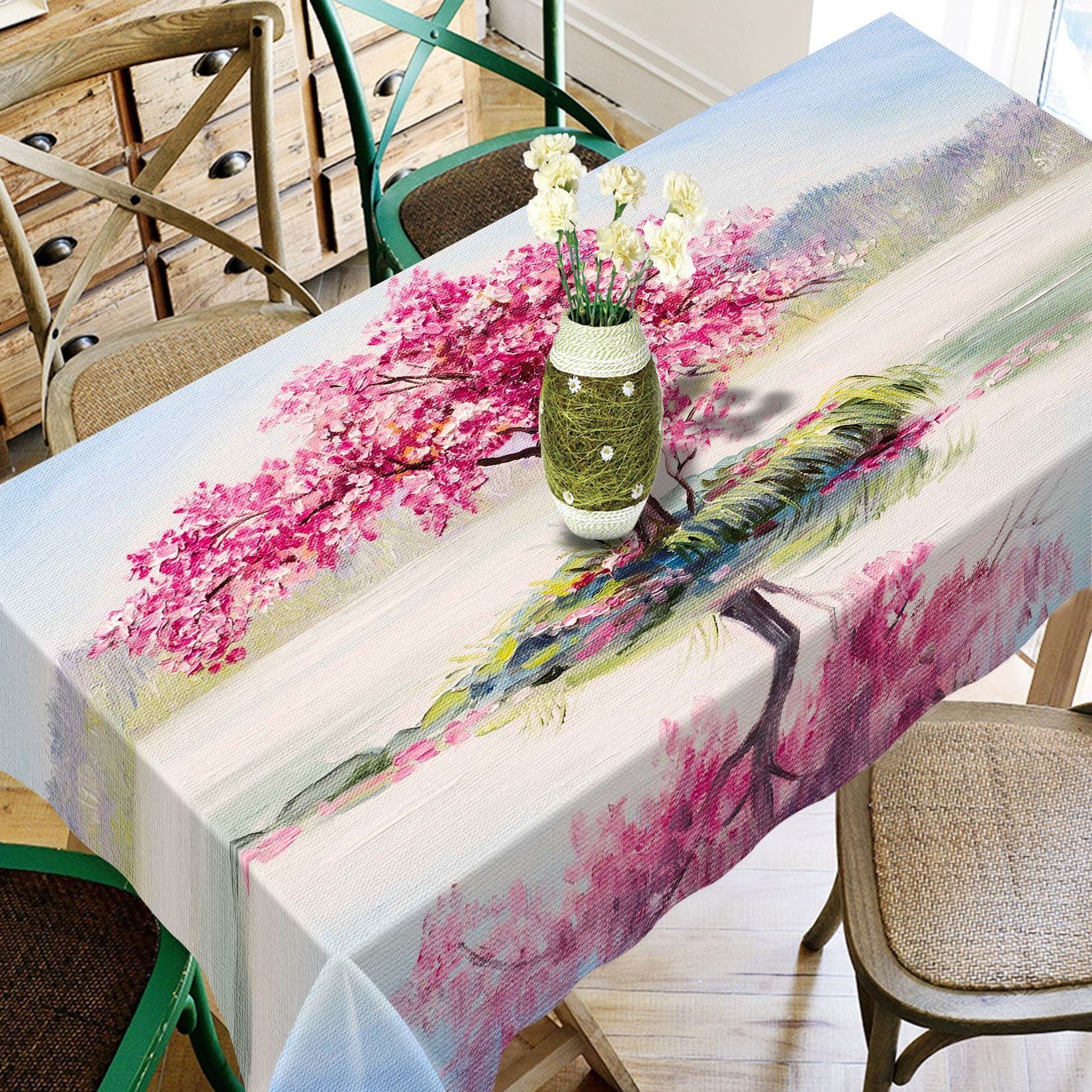 3D Tree Painting 656 Tablecloths Wallpaper AJ Wallpaper