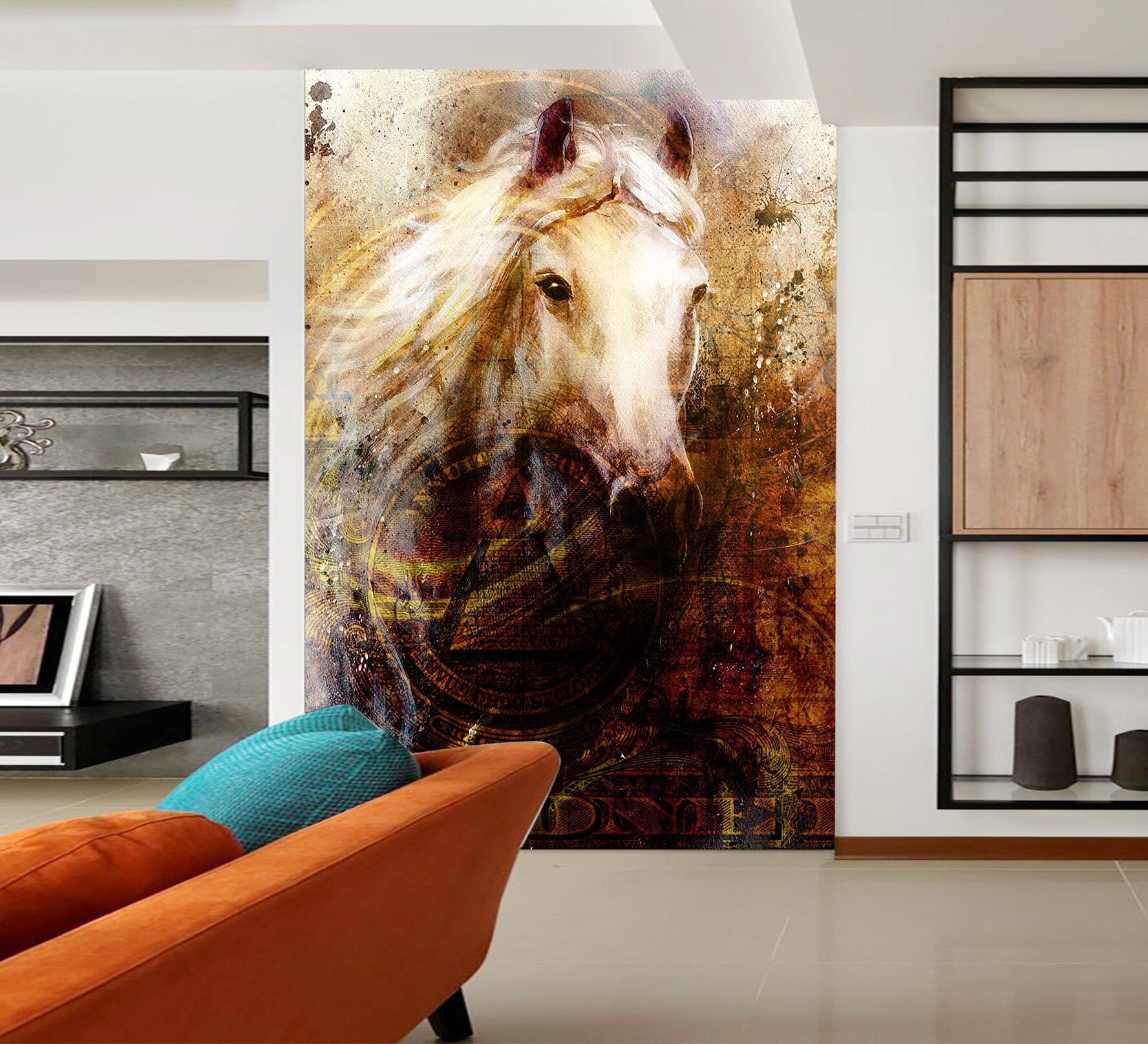 3D Graffiti Horse 135 Wall Murals Wallpaper AJ Wallpaper 2