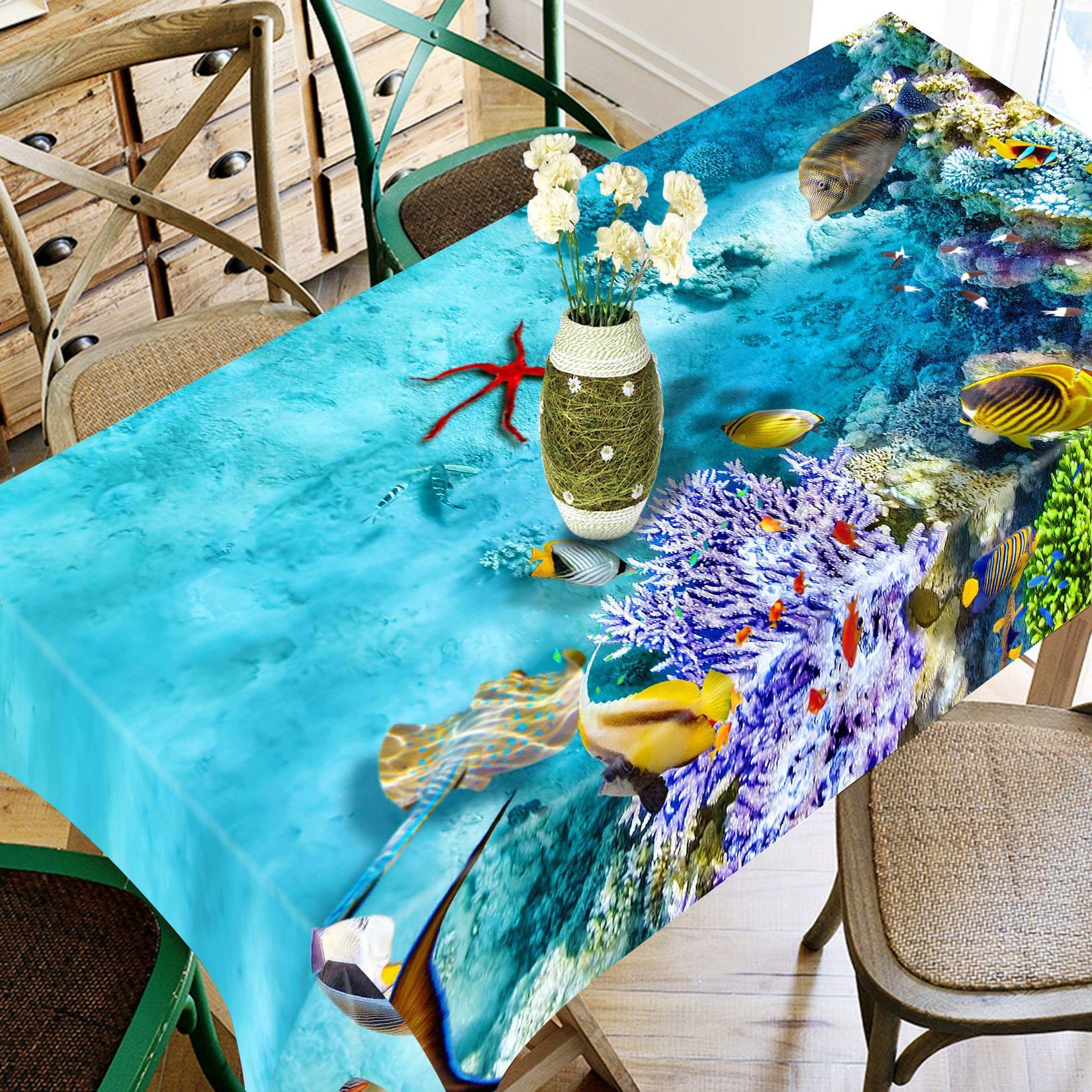 3D Ocean Floor 779 Tablecloths Wallpaper AJ Wallpaper