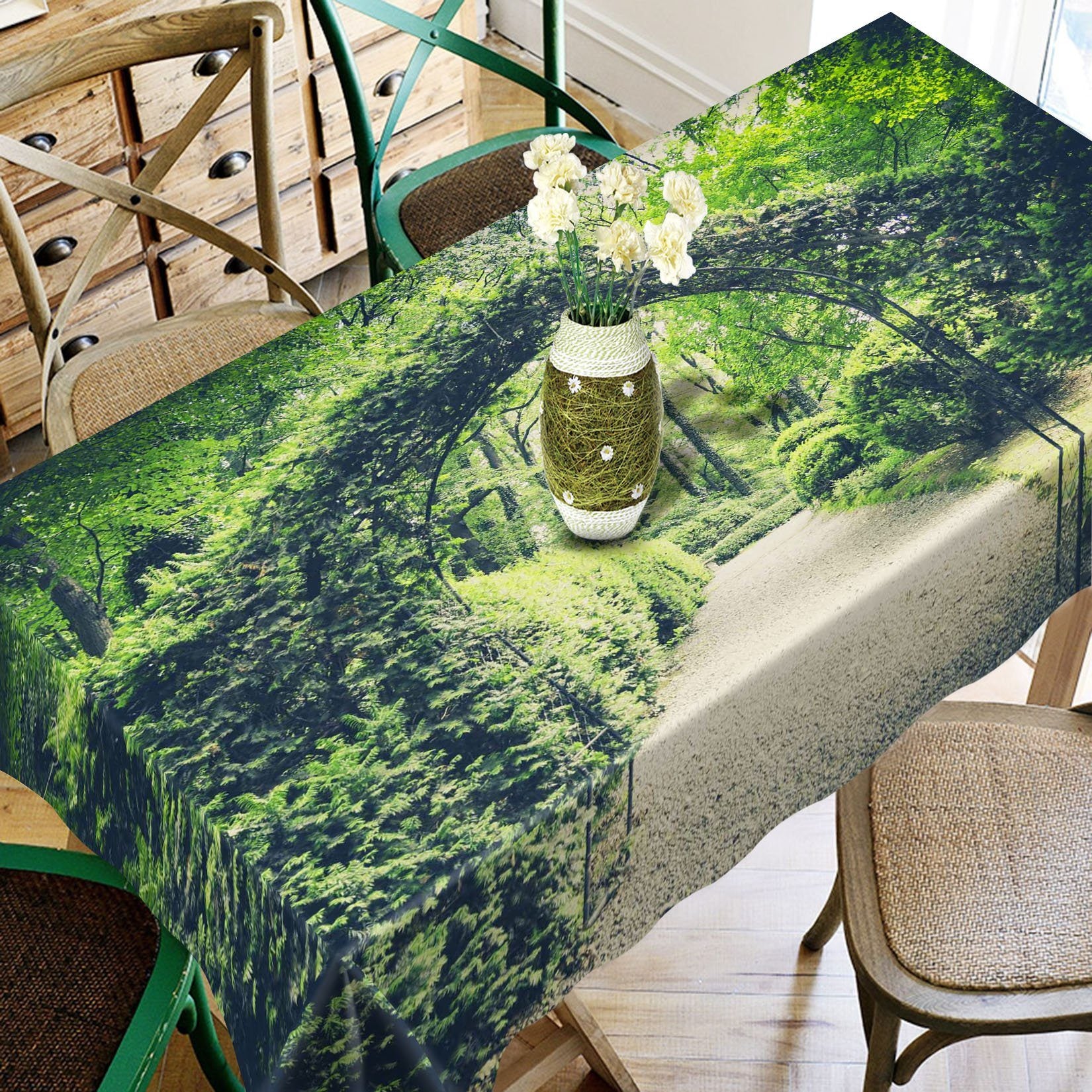 3D Vine Arch Door 564 Tablecloths Wallpaper AJ Wallpaper