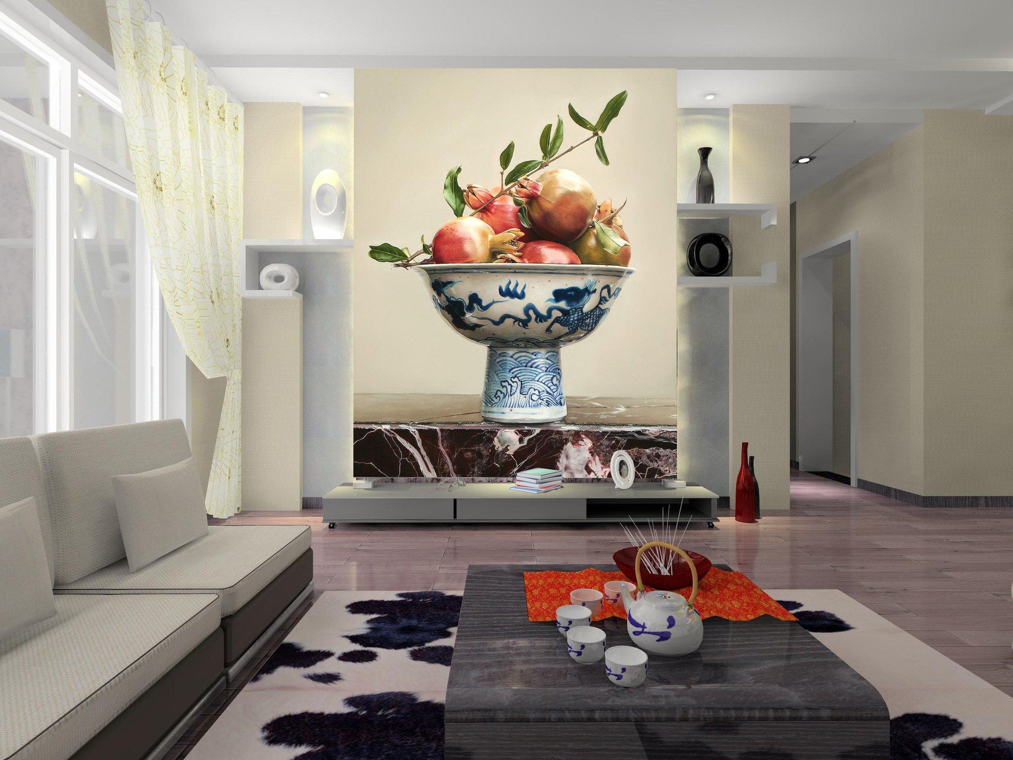 Fresh Pomegranates Wallpaper AJ Wallpaper 2