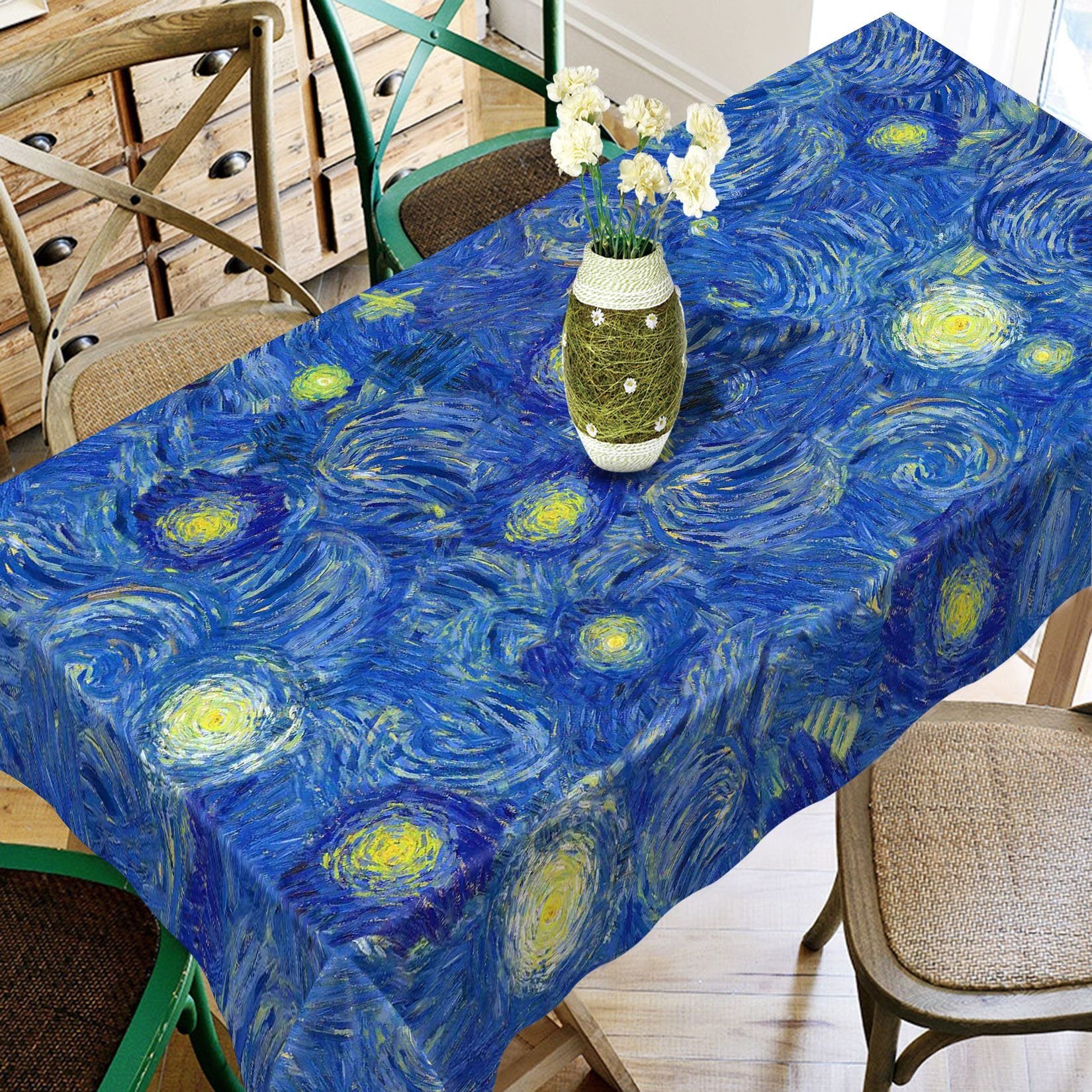 3D The Starry Night 661 Tablecloths Wallpaper AJ Wallpaper