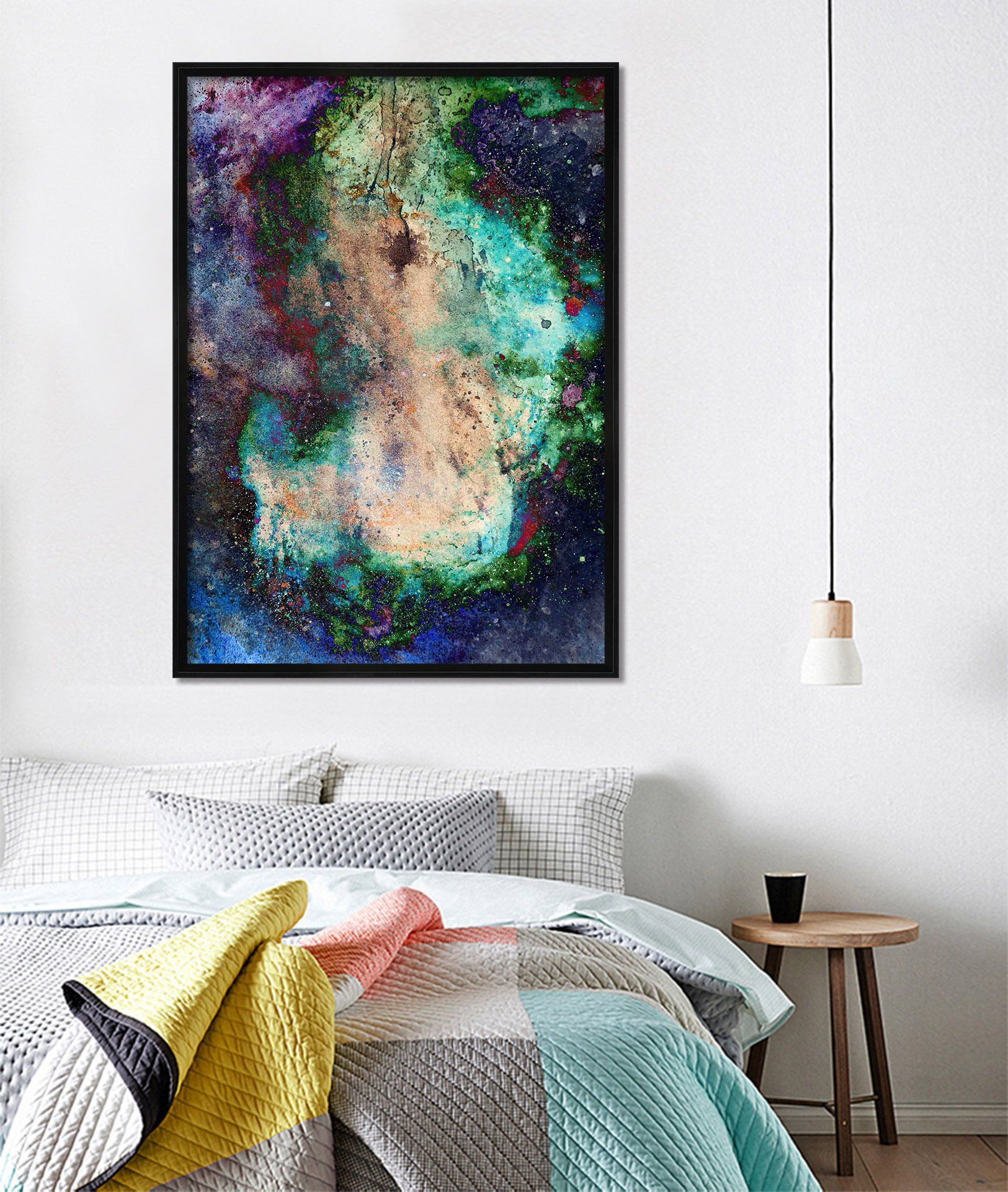 3D Green Edge 119 Fake Framed Print Painting Wallpaper AJ Creativity Home