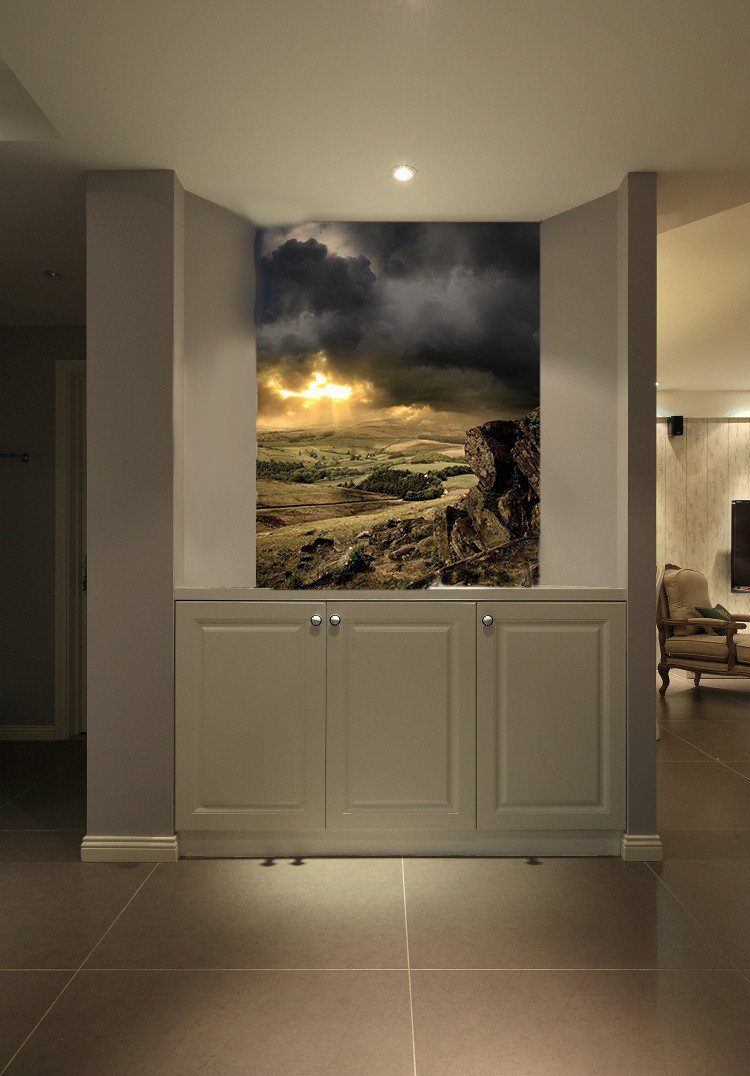 Sunshine Penetrating Clouds Wallpaper AJ Wallpaper