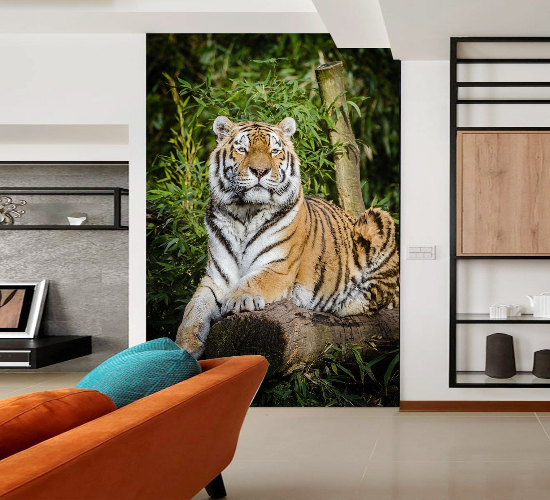 3D Forest Tiger 105 Wall Murals Wallpaper AJ Wallpaper 2