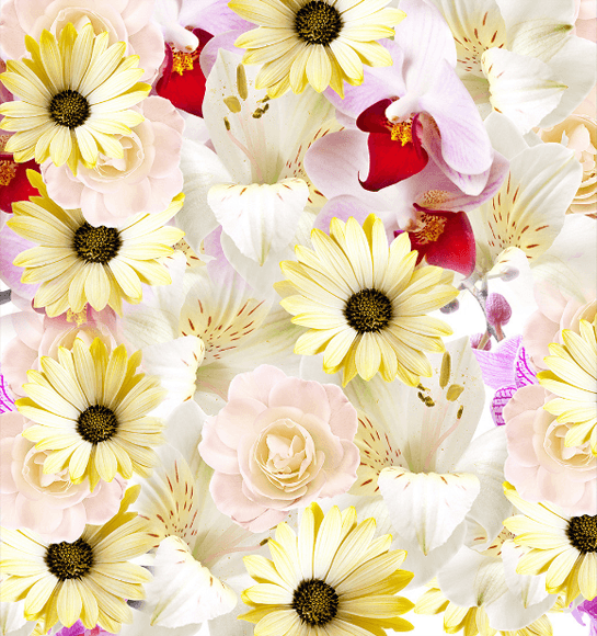 3D Fresh Blossoms Floor Mural Wallpaper AJ Wallpaper 2