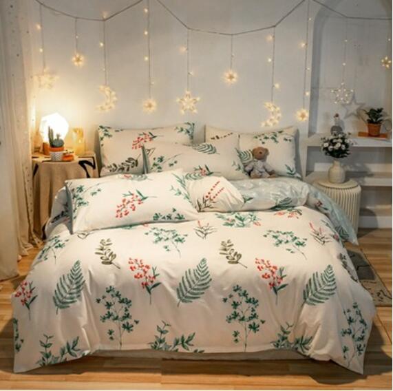 3D Leaves 40301 Bed Pillowcases Quilt