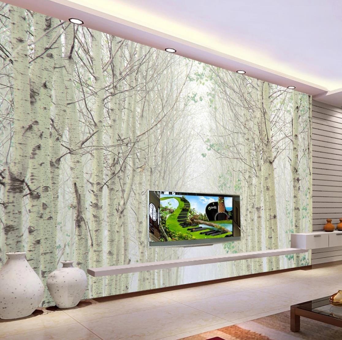 3D Spring Forest WC112 Wall Murals Wallpaper AJ Wallpaper 2