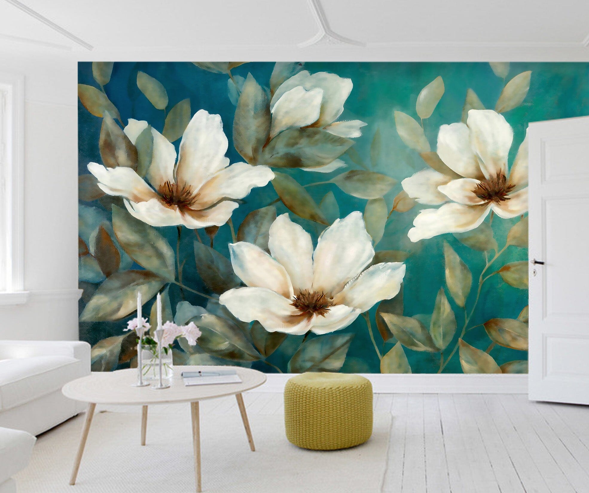 3D Retro Flower 33 Wall Murals Wallpaper AJ Wallpaper 2