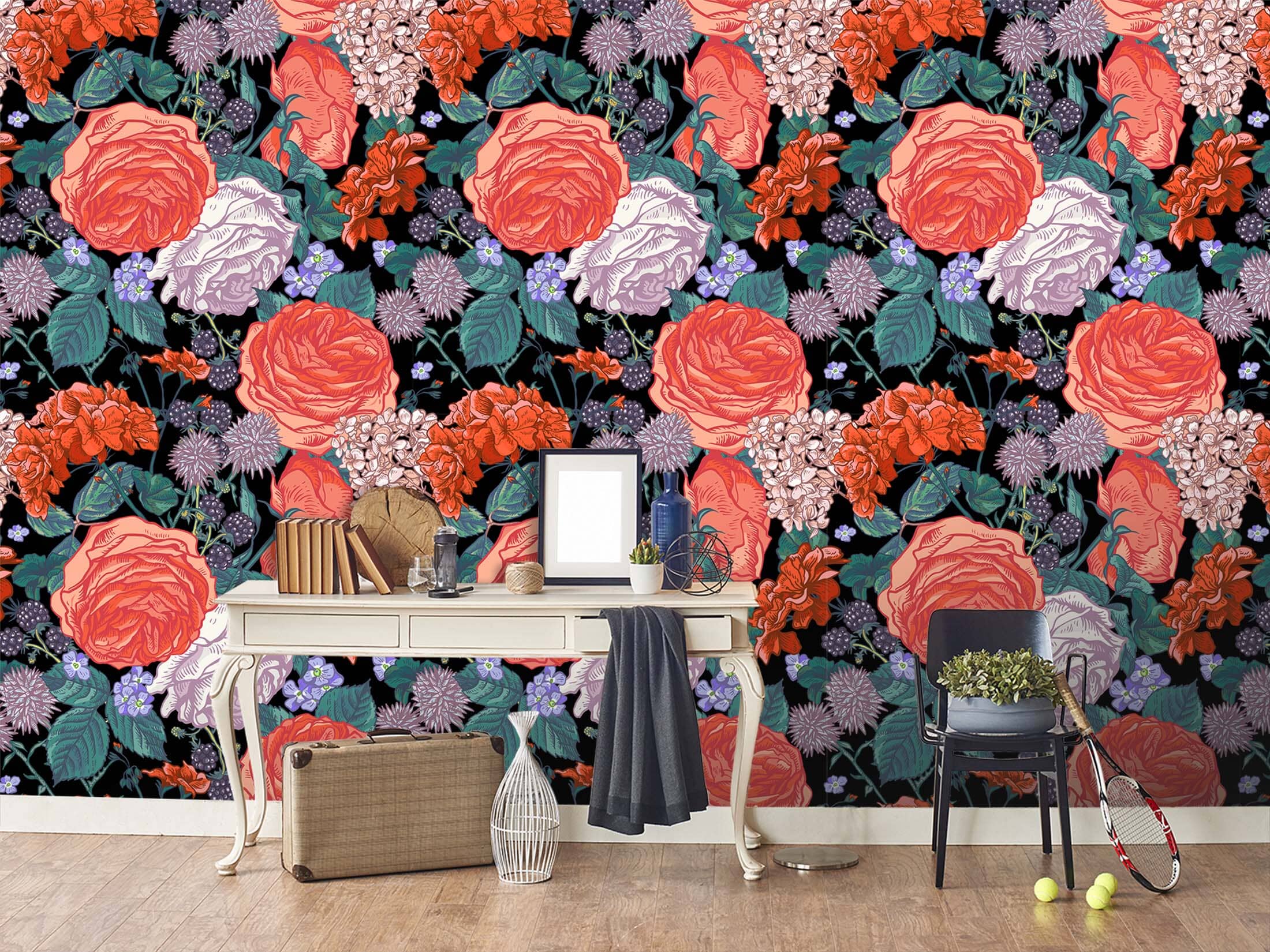 3D Red Peony Flower 54 Wall Murals Wallpaper AJ Wallpaper 2