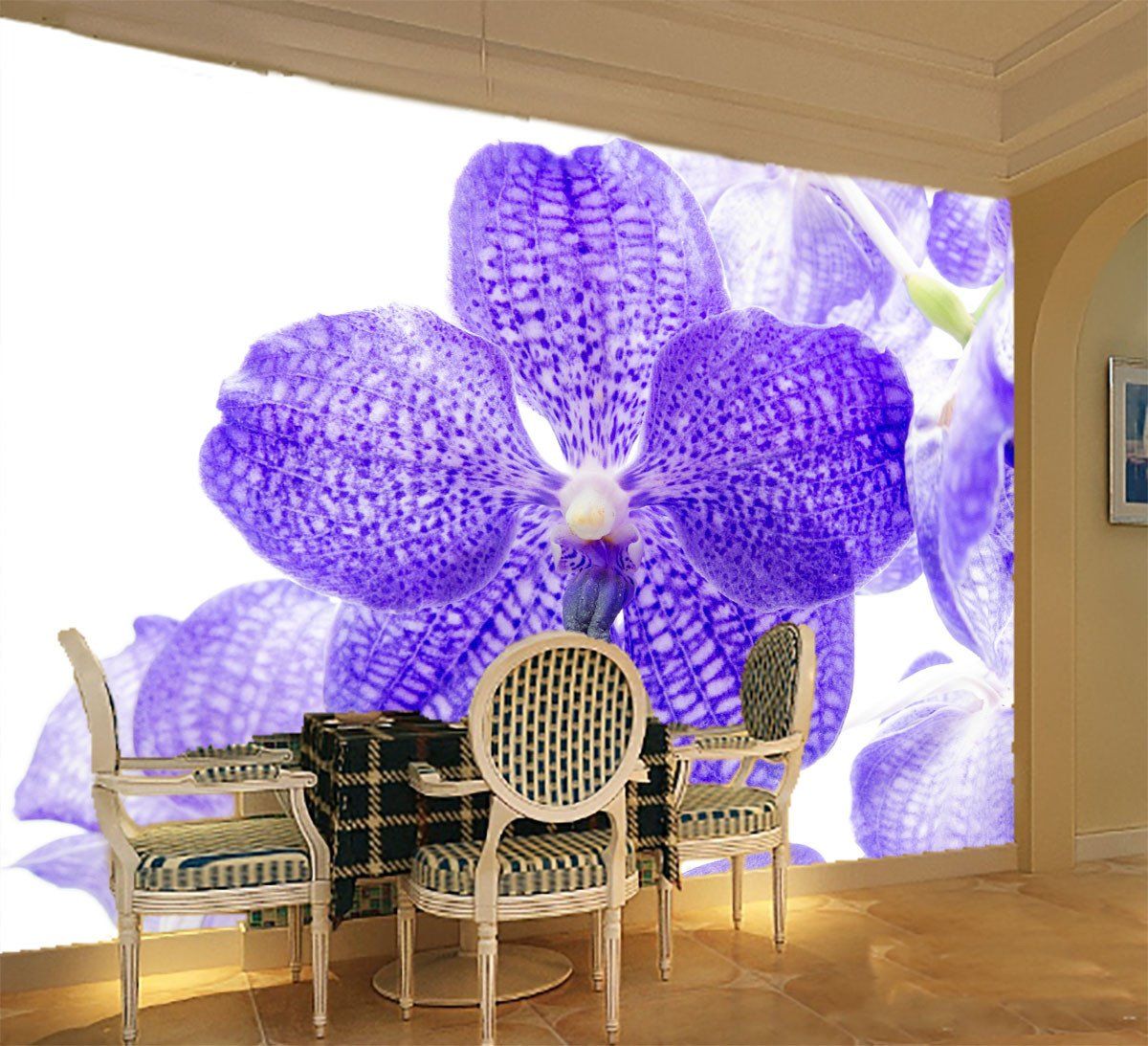 Blue Flowers 1 Wallpaper AJ Wallpaper