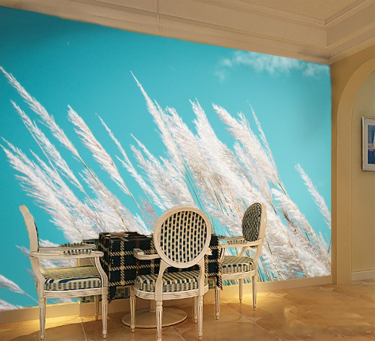 Reeds Flowers Wallpaper AJ Wallpaper