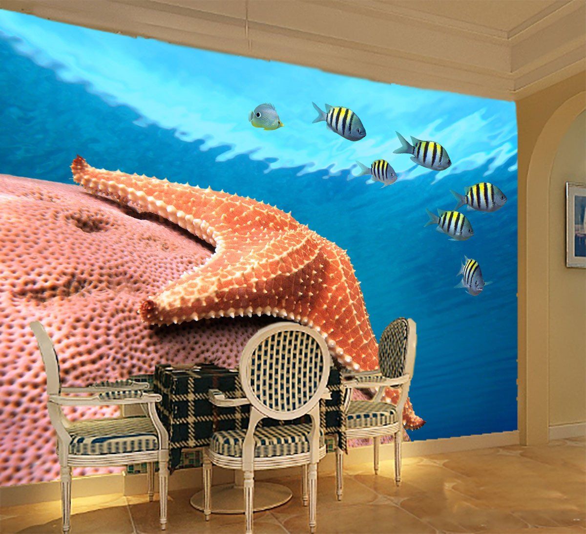 Underwater Starfish Wallpaper AJ Wallpaper