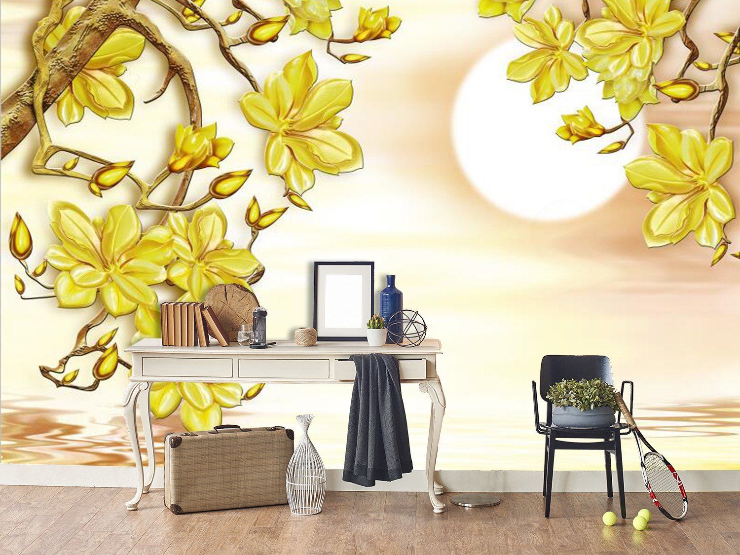 Golden Flower 888 Wallpaper AJ Wallpaper 1