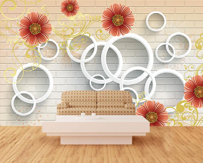 3D Chrysanthemum Pattern 364 Wallpaper AJ Wallpaper