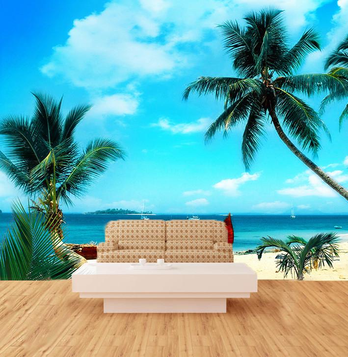 Bright Beach Wallpaper AJ Wallpaper