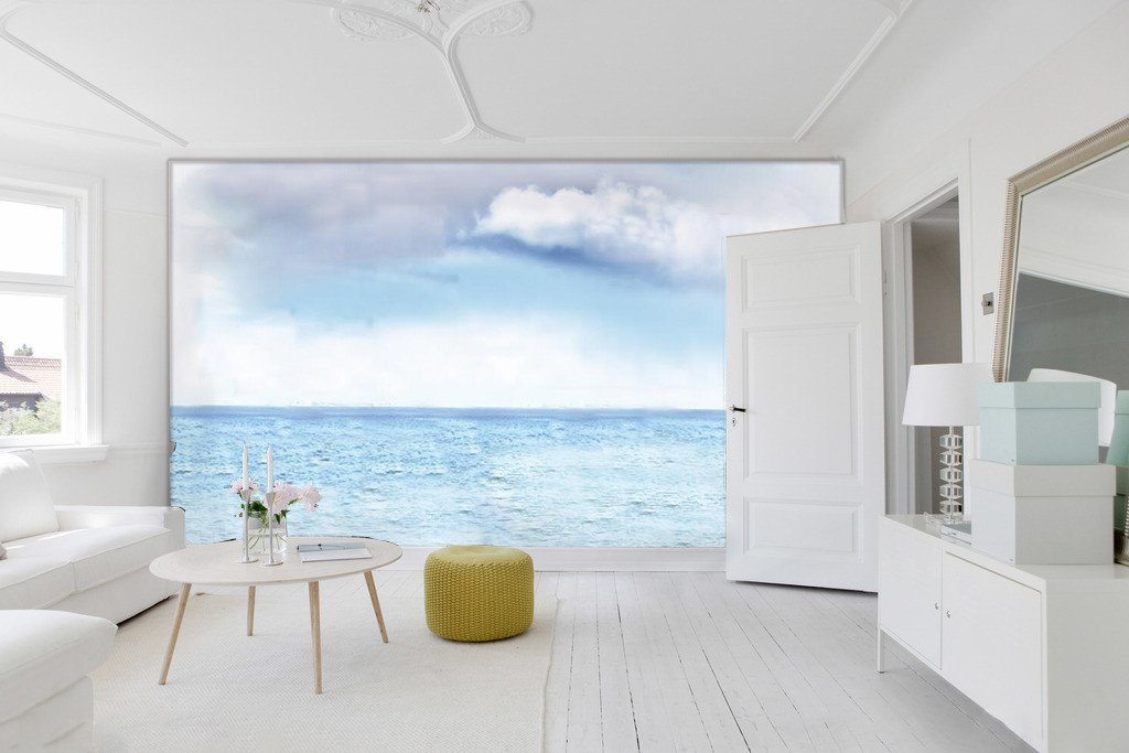 Ocean Sea And White Clouds 576 Wallpaper AJ Wallpaper 1