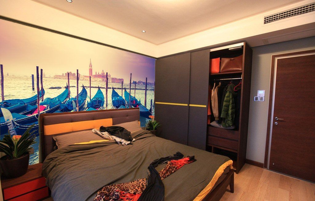 Curved Boats Wallpaper AJ Wallpaper