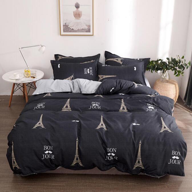 3D Black Bottom 2019 Bed Pillowcases Quilt