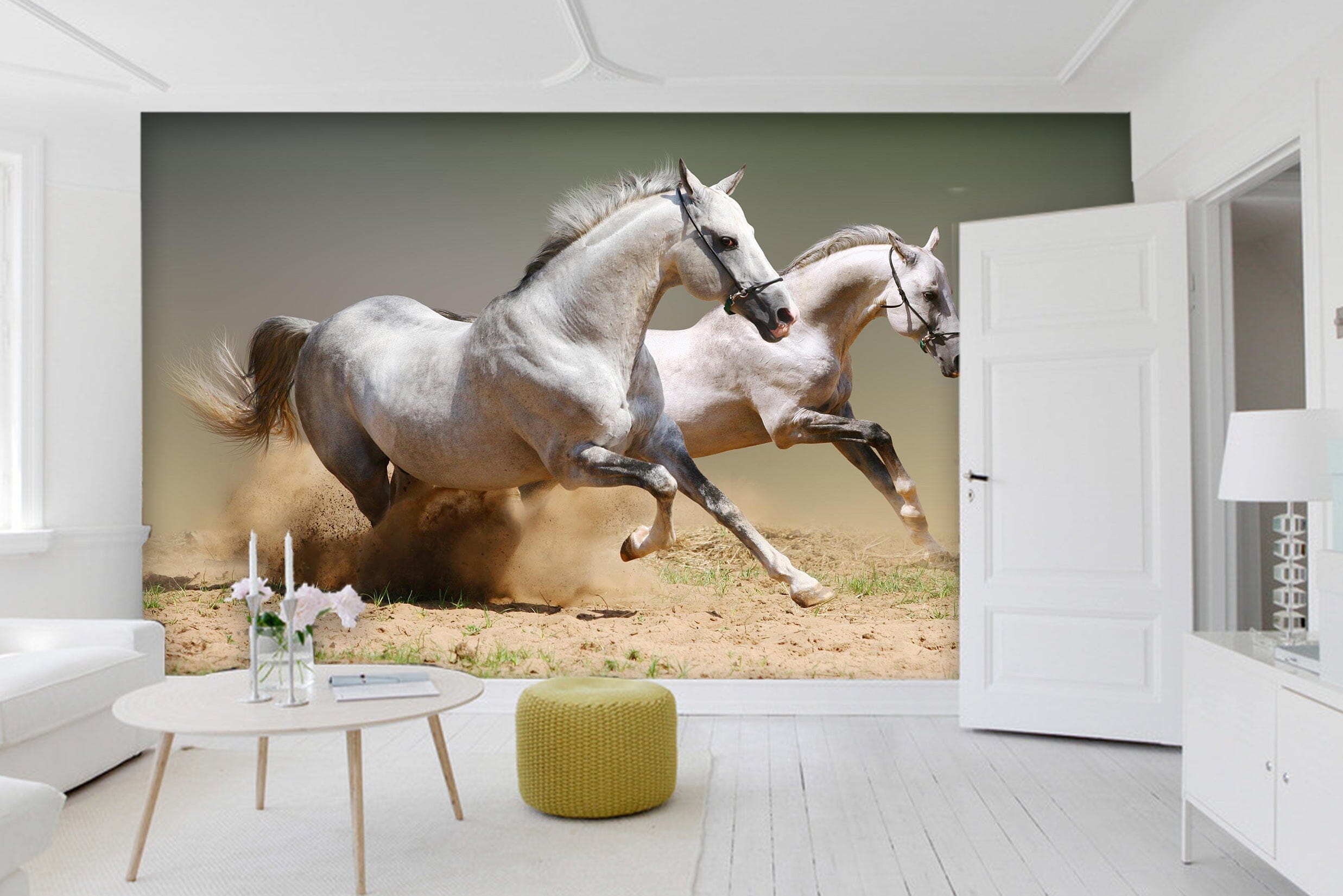 3D Running Horse 1439 Wall Murals Wallpaper AJ Wallpaper 2