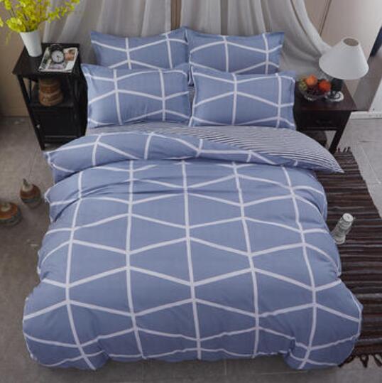 3D White Lines 4076 Bed Pillowcases Quilt