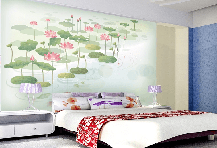 Lotus Pond 2 Wallpaper AJ Wallpaper